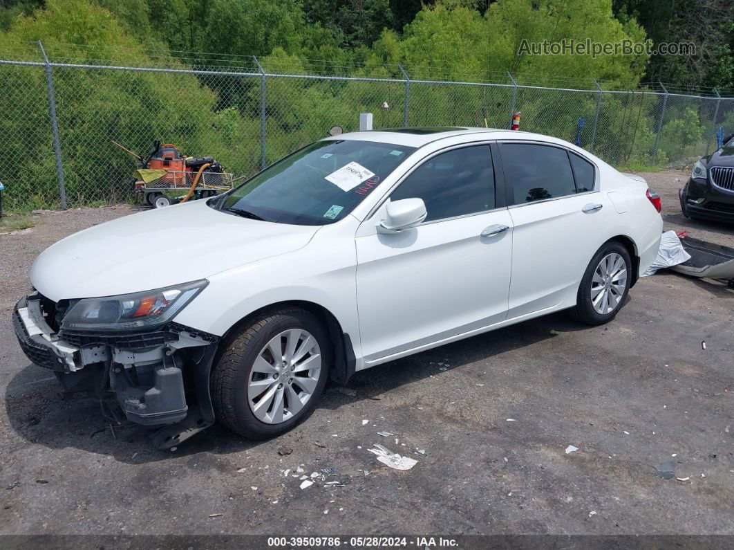 2015 Honda Accord Ex-l White vin: 1HGCR2F84FA197965