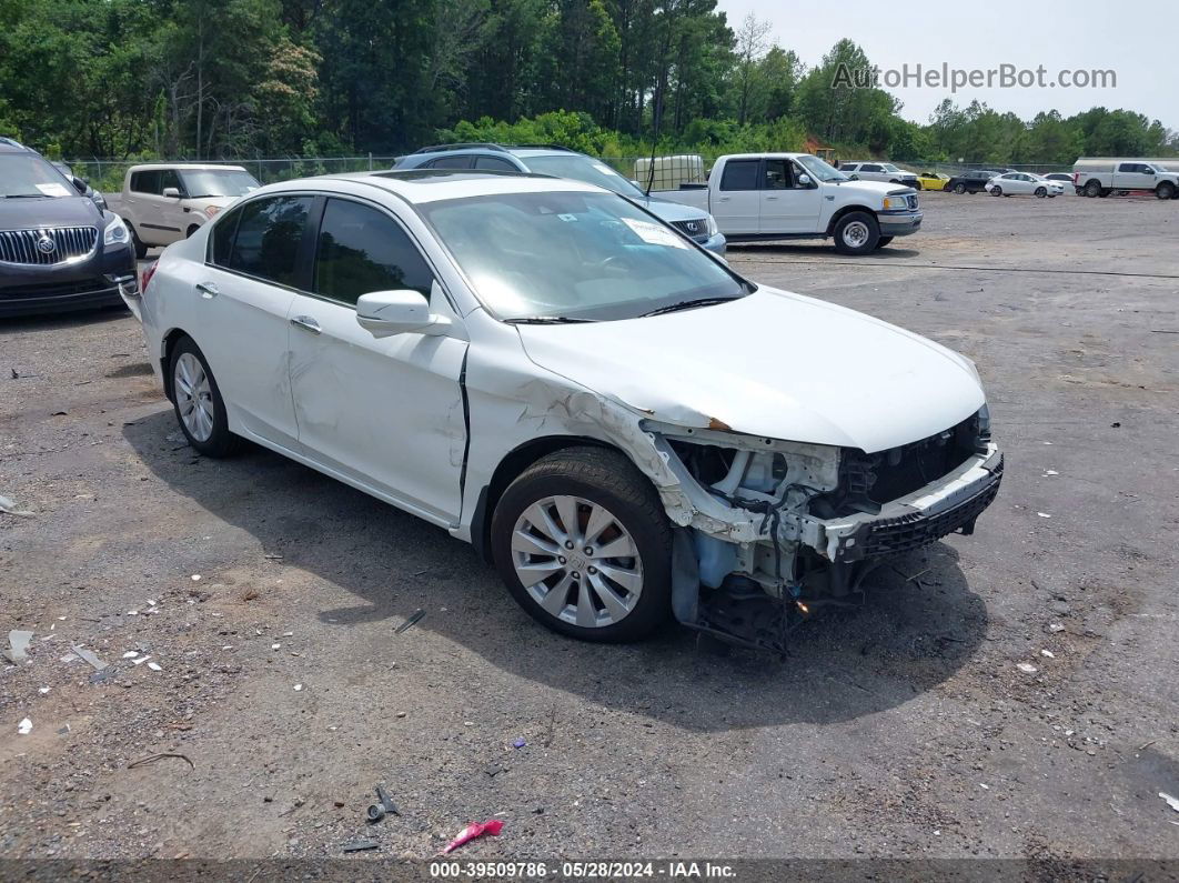 2015 Honda Accord Ex-l White vin: 1HGCR2F84FA197965