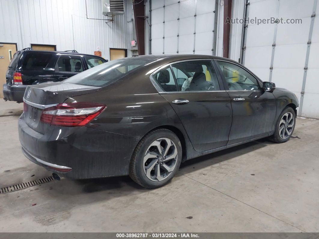 2016 Honda Accord Ex-l Коричневый vin: 1HGCR2F84GA011066