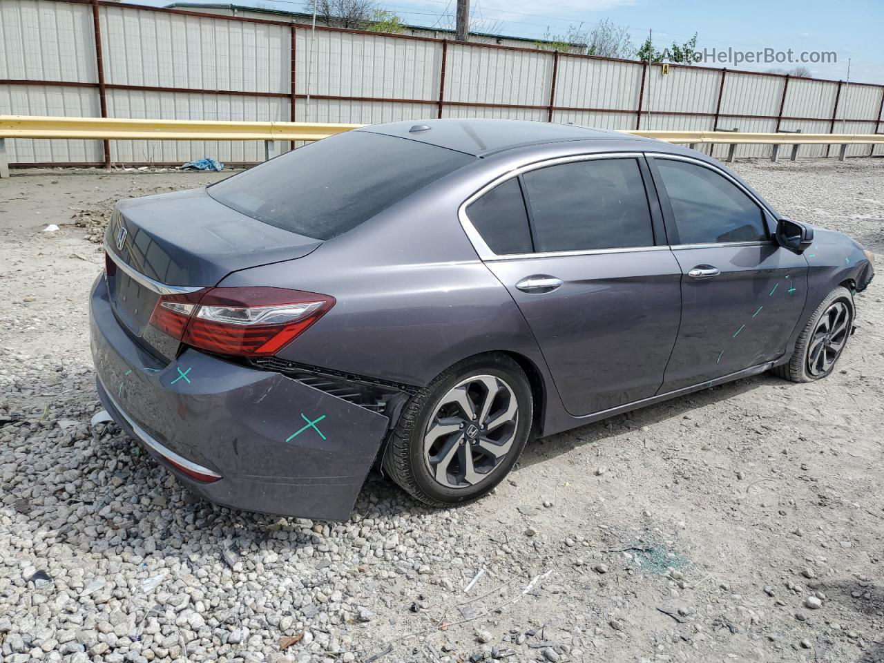 2016 Honda Accord Exl Угольный vin: 1HGCR2F84GA103701