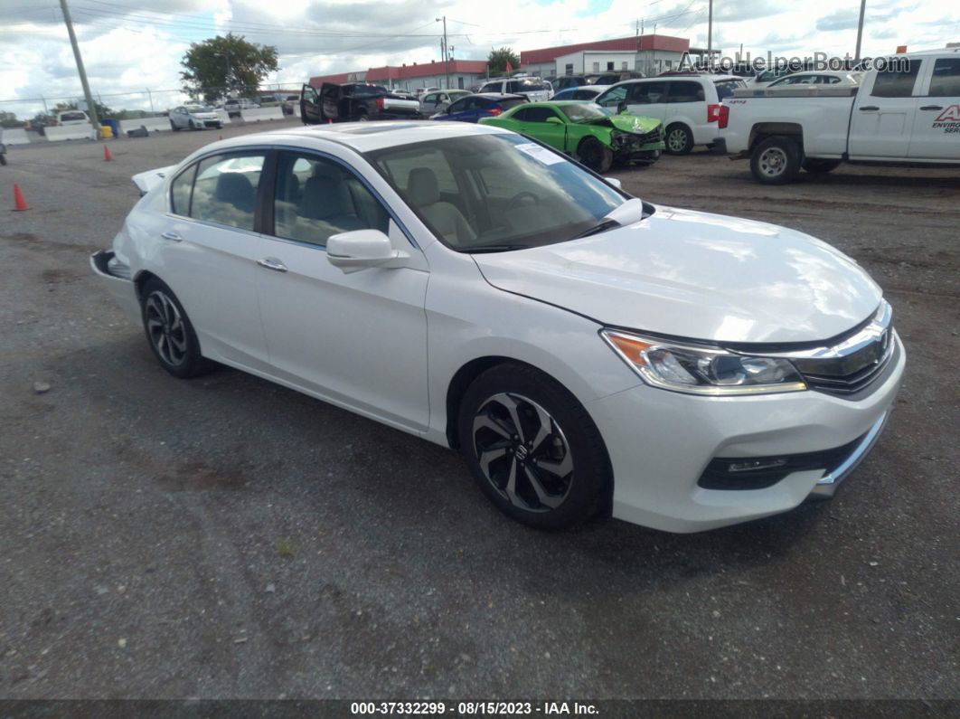 2017 Honda Accord Sedan Ex-l White vin: 1HGCR2F84HA012395