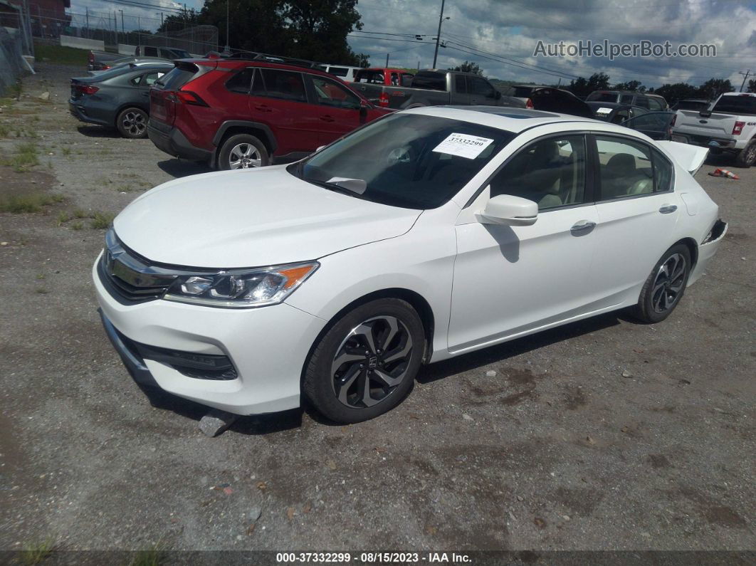 2017 Honda Accord Sedan Ex-l White vin: 1HGCR2F84HA012395