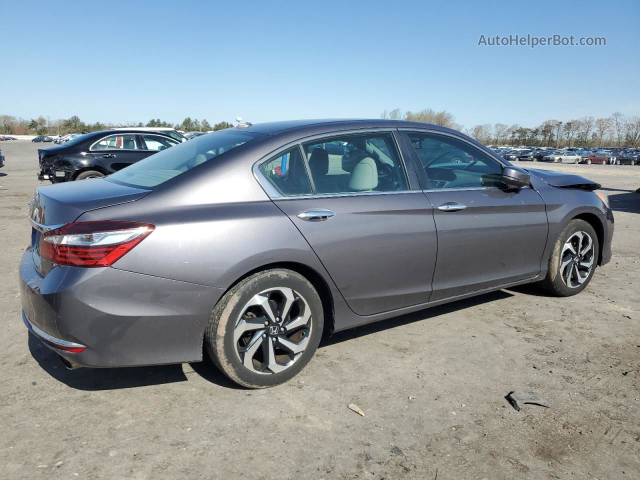 2017 Honda Accord Exl Серый vin: 1HGCR2F84HA015863