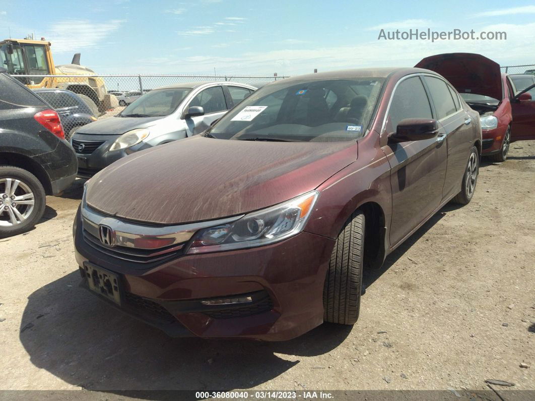 2017 Honda Accord Sedan Ex-l Red vin: 1HGCR2F84HA120404