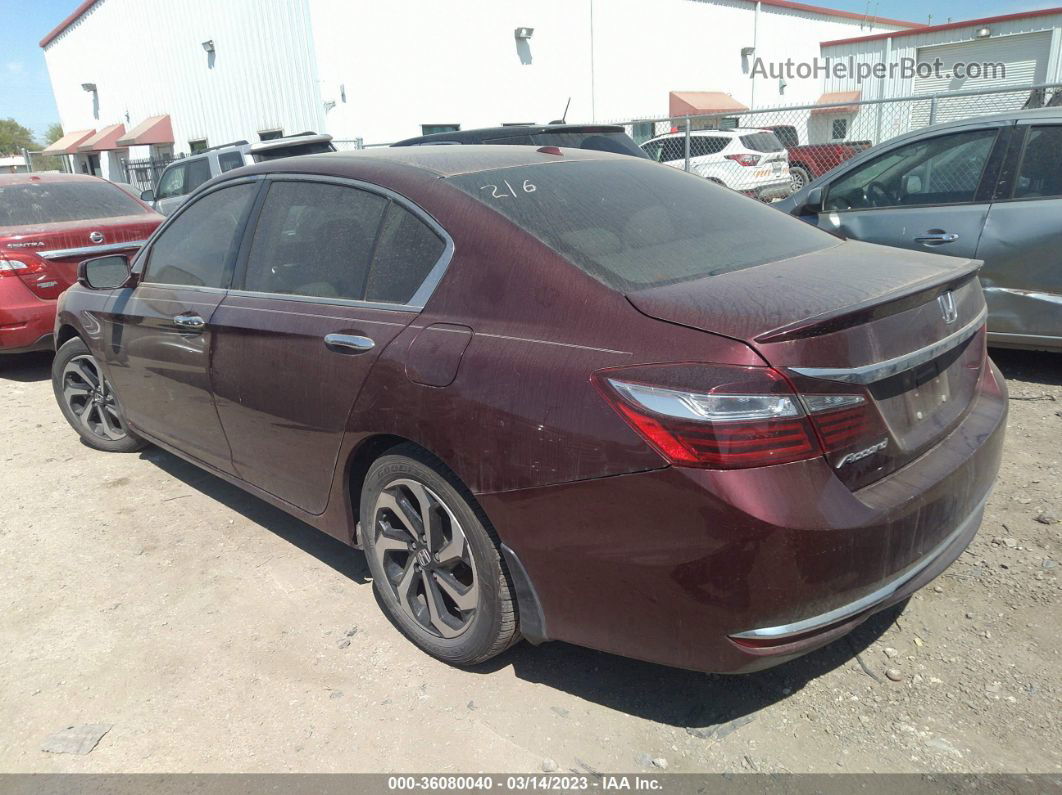 2017 Honda Accord Sedan Ex-l Red vin: 1HGCR2F84HA120404