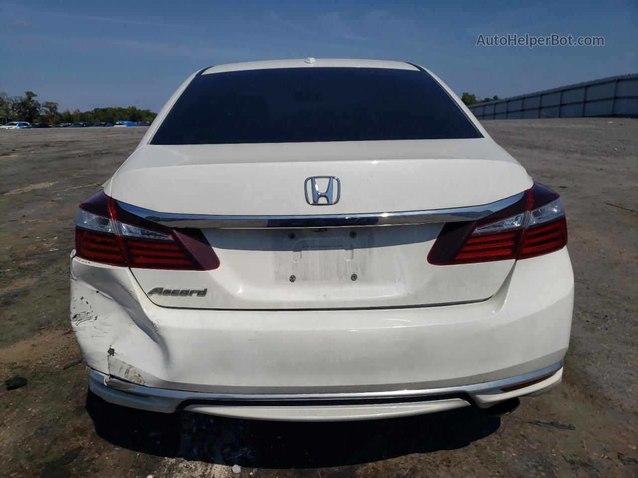 2017 Honda Accord Exl White vin: 1HGCR2F84HA224214