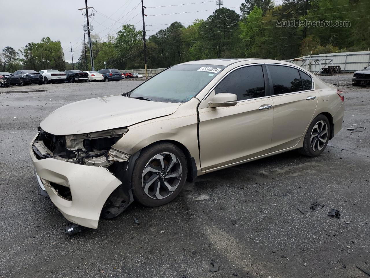 2017 Honda Accord Exl Gold vin: 1HGCR2F84HA305374