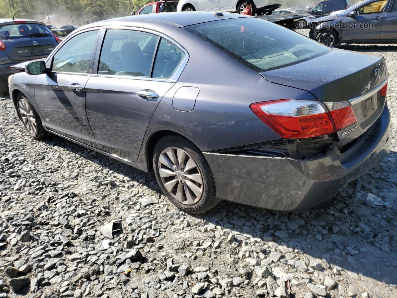 2014 Honda Accord Exl Gray vin: 1HGCR2F85EA004303