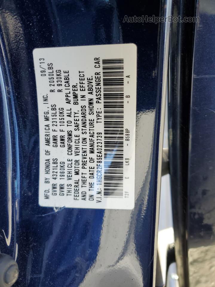 2014 Honda Accord Exl Серый vin: 1HGCR2F85EA023739