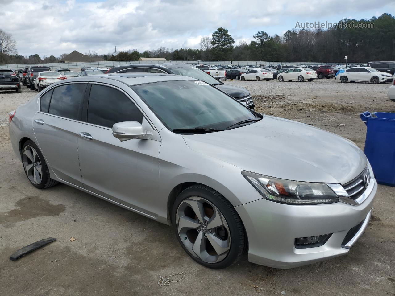 2014 Honda Accord Exl Silver vin: 1HGCR2F85EA116454