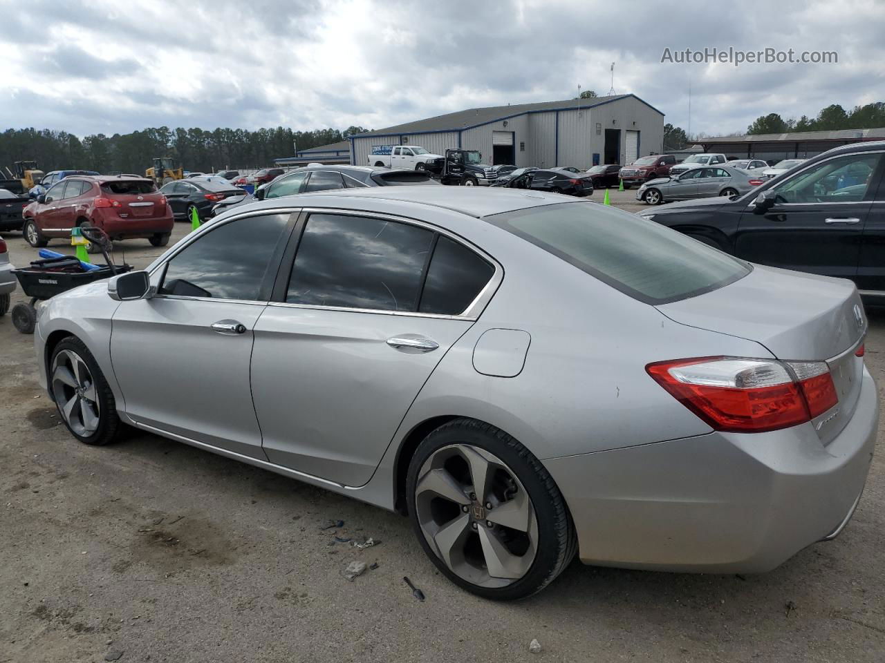 2014 Honda Accord Exl Серебряный vin: 1HGCR2F85EA116454