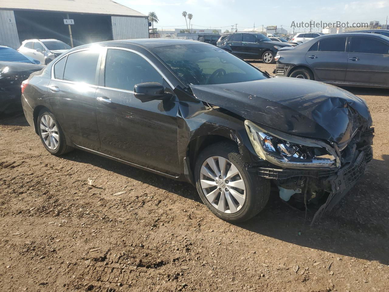 2014 Honda Accord Exl Черный vin: 1HGCR2F85EA145453