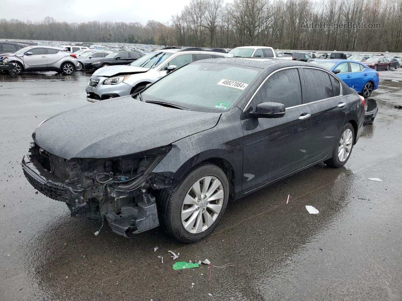 2014 Honda Accord Exl Черный vin: 1HGCR2F85EA244970