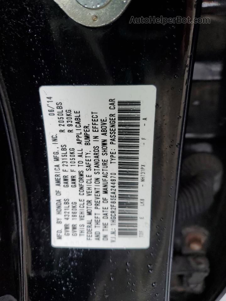 2014 Honda Accord Exl Черный vin: 1HGCR2F85EA244970