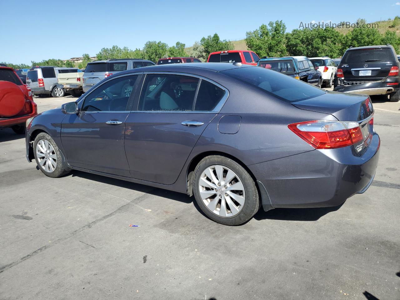 2014 Honda Accord Exl Gray vin: 1HGCR2F85EA296955