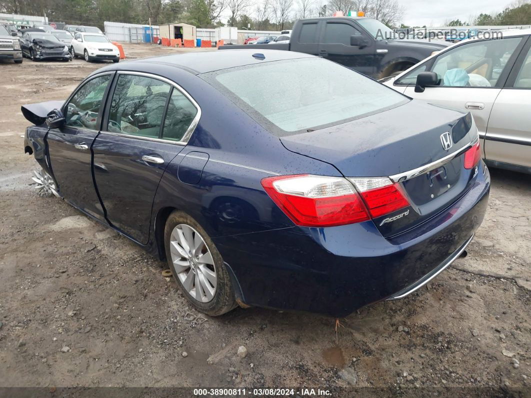 2014 Honda Accord Ex-l Dark Blue vin: 1HGCR2F85EA306609