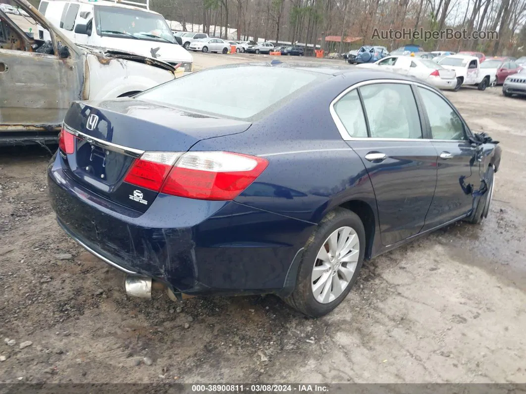 2014 Honda Accord Ex-l Dark Blue vin: 1HGCR2F85EA306609