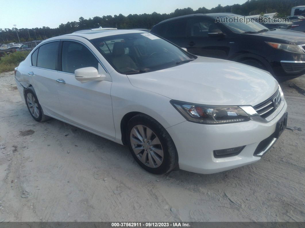 2015 Honda Accord Ex-l White vin: 1HGCR2F85FA109246