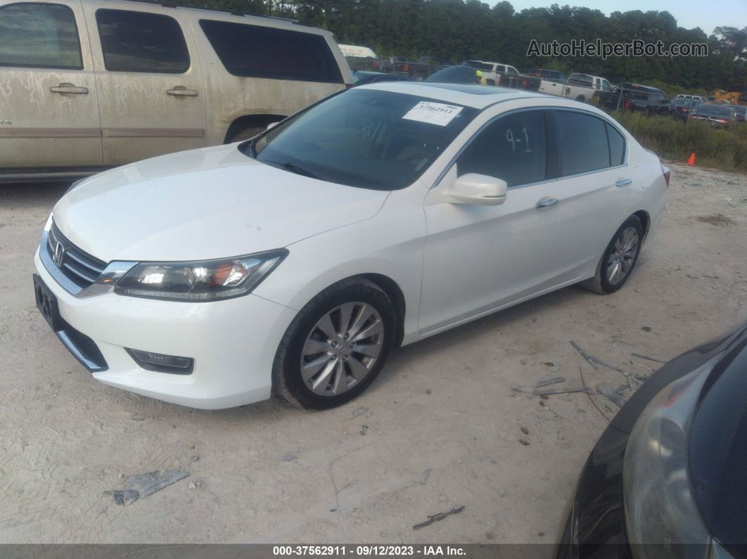 2015 Honda Accord Ex-l White vin: 1HGCR2F85FA109246