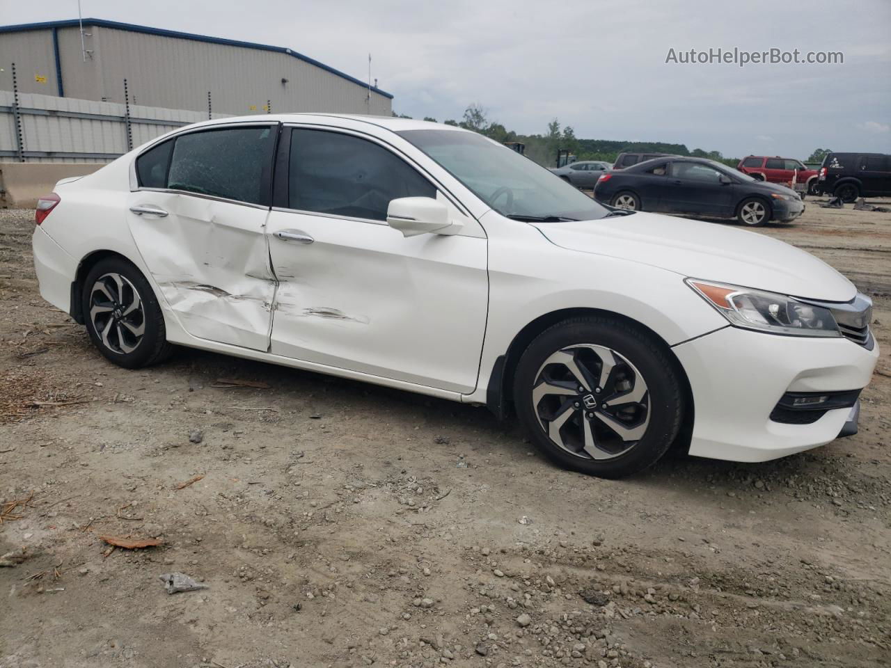 2017 Honda Accord Exl White vin: 1HGCR2F85HA041212