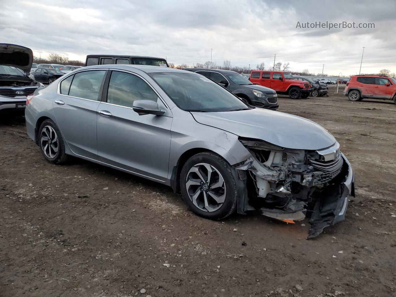 2017 Honda Accord Exl Silver vin: 1HGCR2F85HA047785