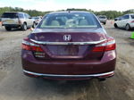 2017 Honda Accord Exl Бордовый vin: 1HGCR2F85HA117513