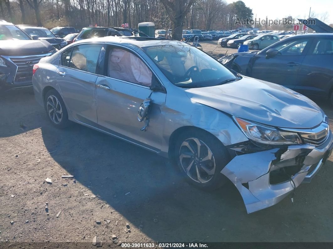 2017 Honda Accord Ex-l Silver vin: 1HGCR2F85HA250868