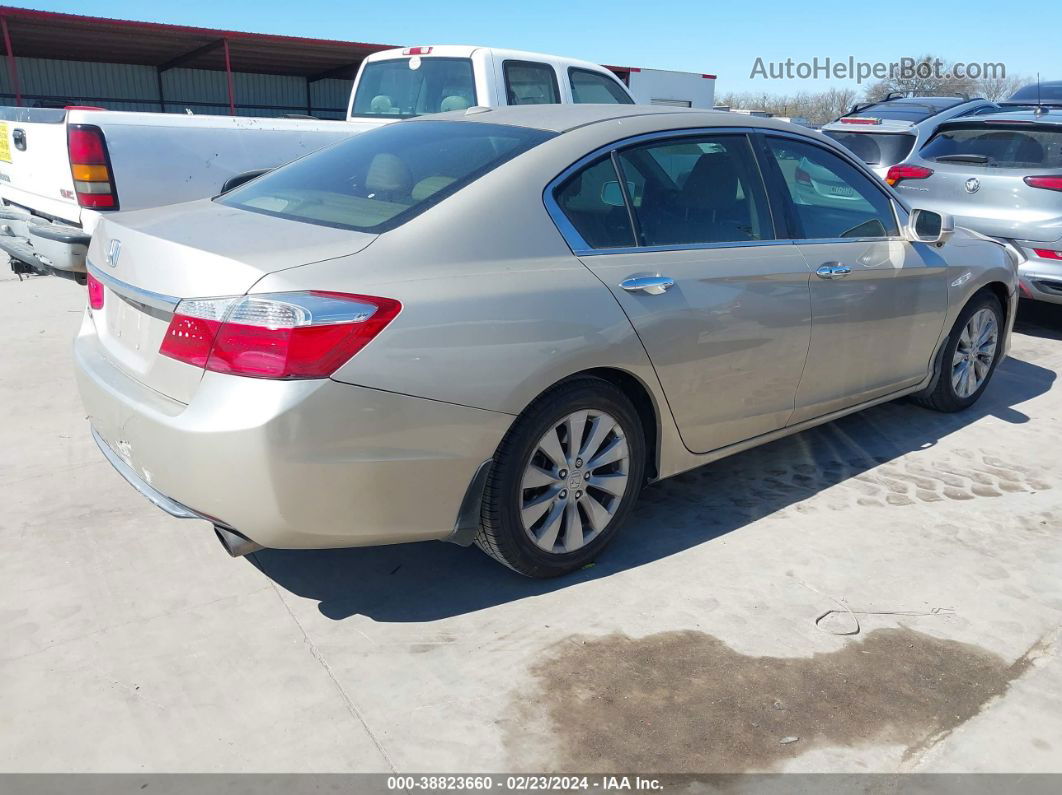 2014 Honda Accord Ex-l Beige vin: 1HGCR2F86EA013334