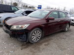 2014 Honda Accord Exl Maroon vin: 1HGCR2F86EA092777