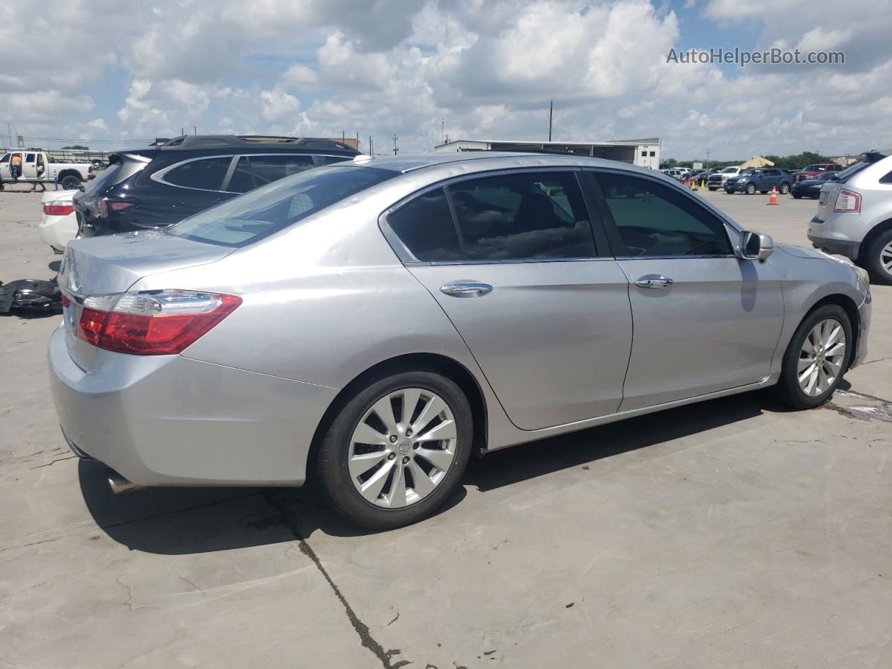 2014 Honda Accord Exl Silver vin: 1HGCR2F86EA097929