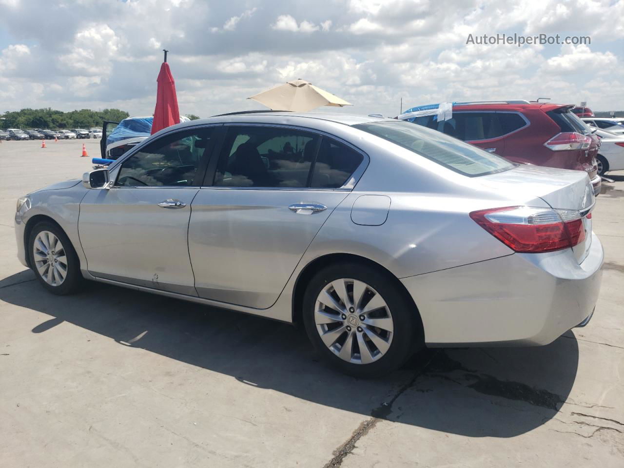 2014 Honda Accord Exl Silver vin: 1HGCR2F86EA097929