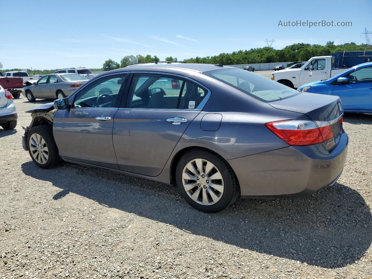 2014 Honda Accord Exl Gray vin: 1HGCR2F86EA151648