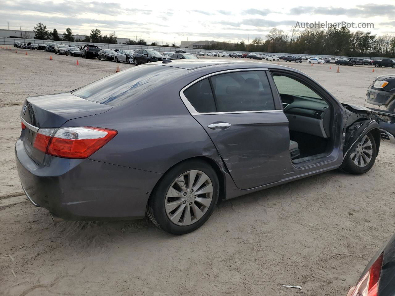 2014 Honda Accord Exl Gray vin: 1HGCR2F86EA181930