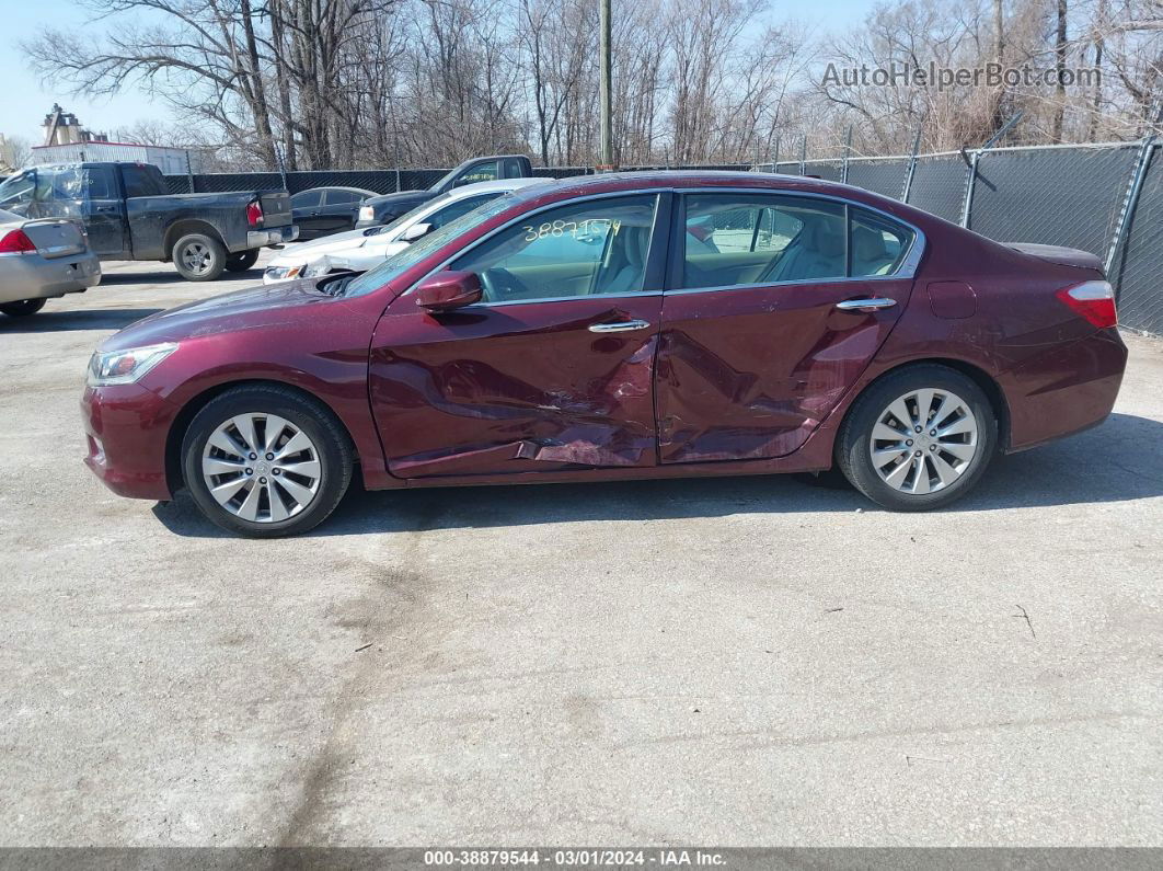 2014 Honda Accord Ex-l Maroon vin: 1HGCR2F86EA190529