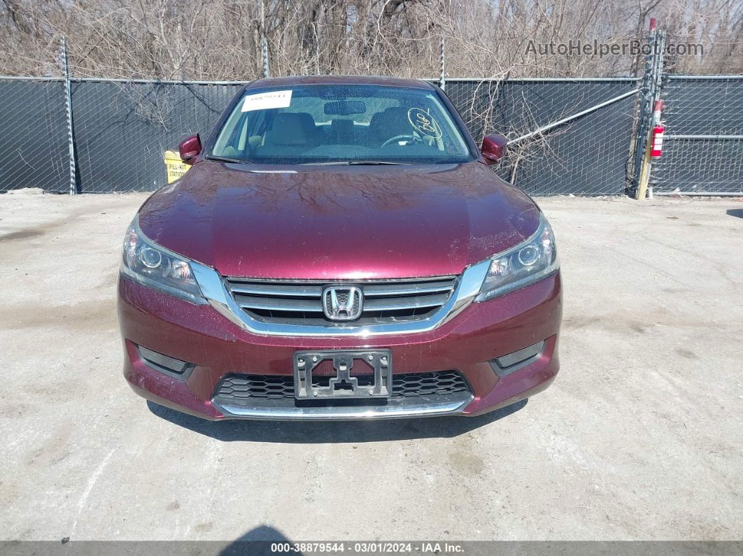 2014 Honda Accord Ex-l Maroon vin: 1HGCR2F86EA190529