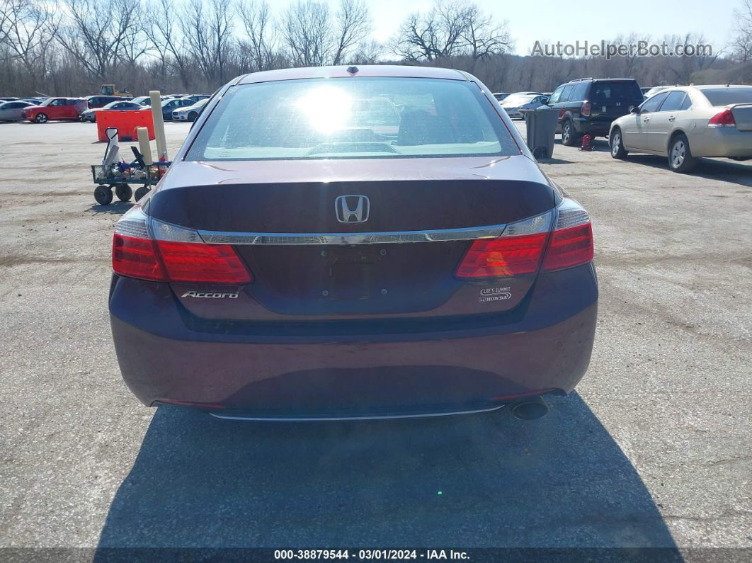 2014 Honda Accord Ex-l Maroon vin: 1HGCR2F86EA190529