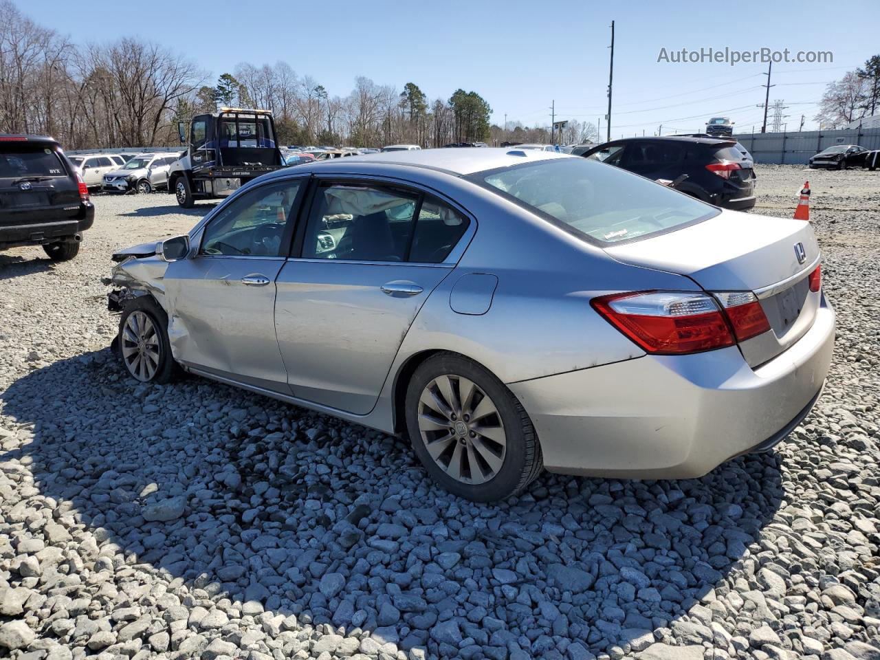 2014 Honda Accord Exl Silver vin: 1HGCR2F86EA206907