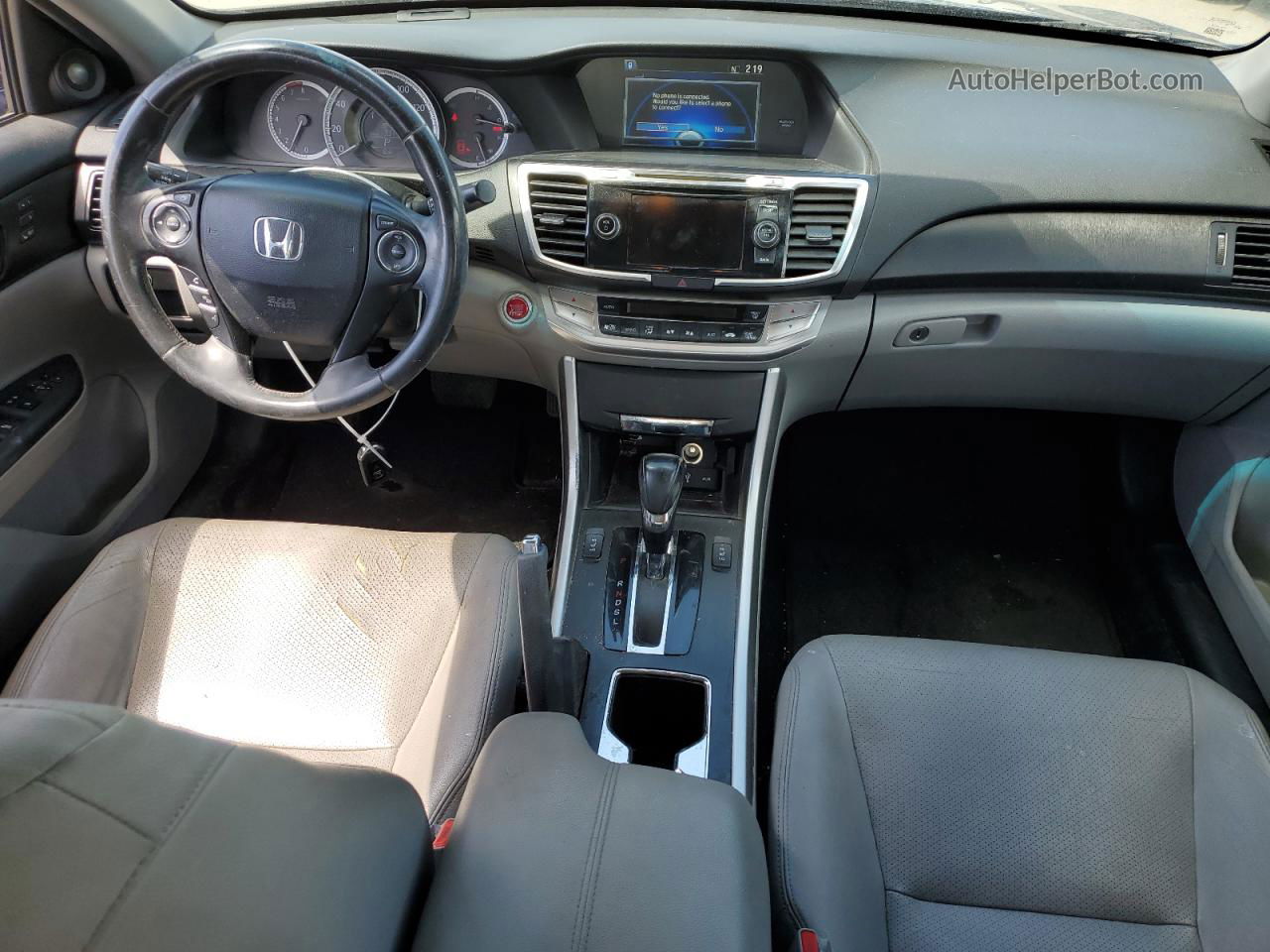 2014 Honda Accord Exl Blue vin: 1HGCR2F86EA228180