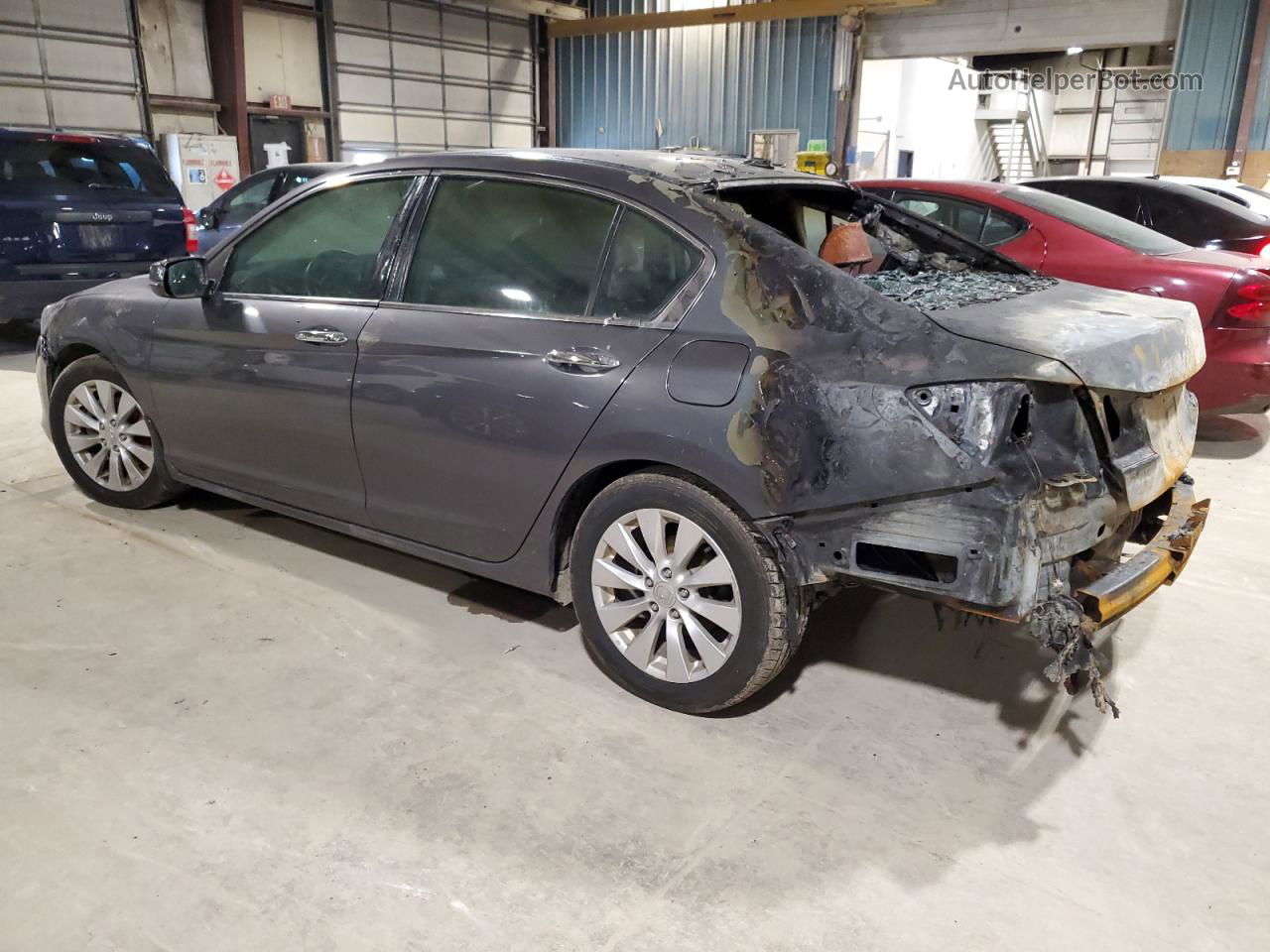 2014 Honda Accord Exl Gray vin: 1HGCR2F86EA260661