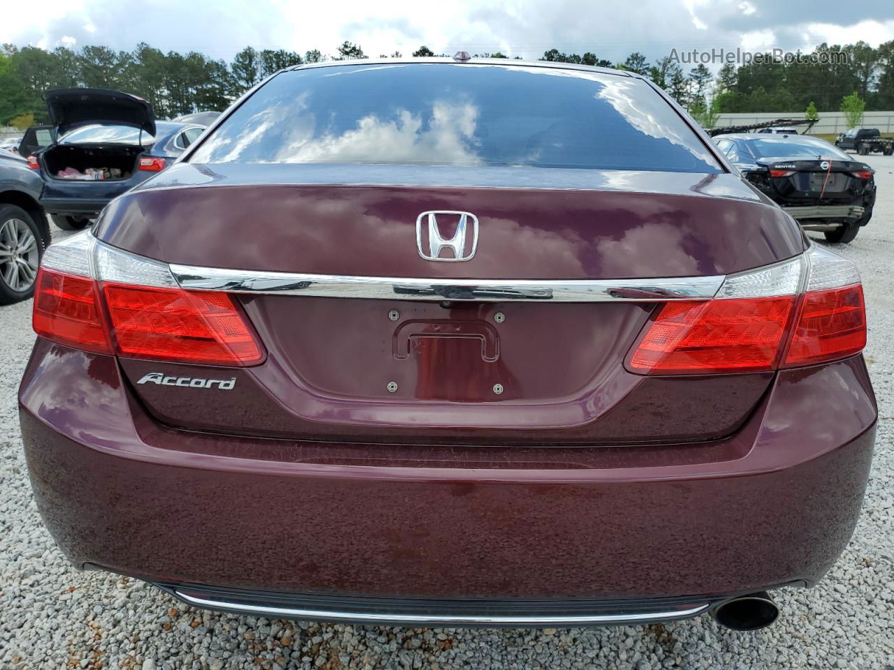 2015 Honda Accord Exl Maroon vin: 1HGCR2F86FA051874