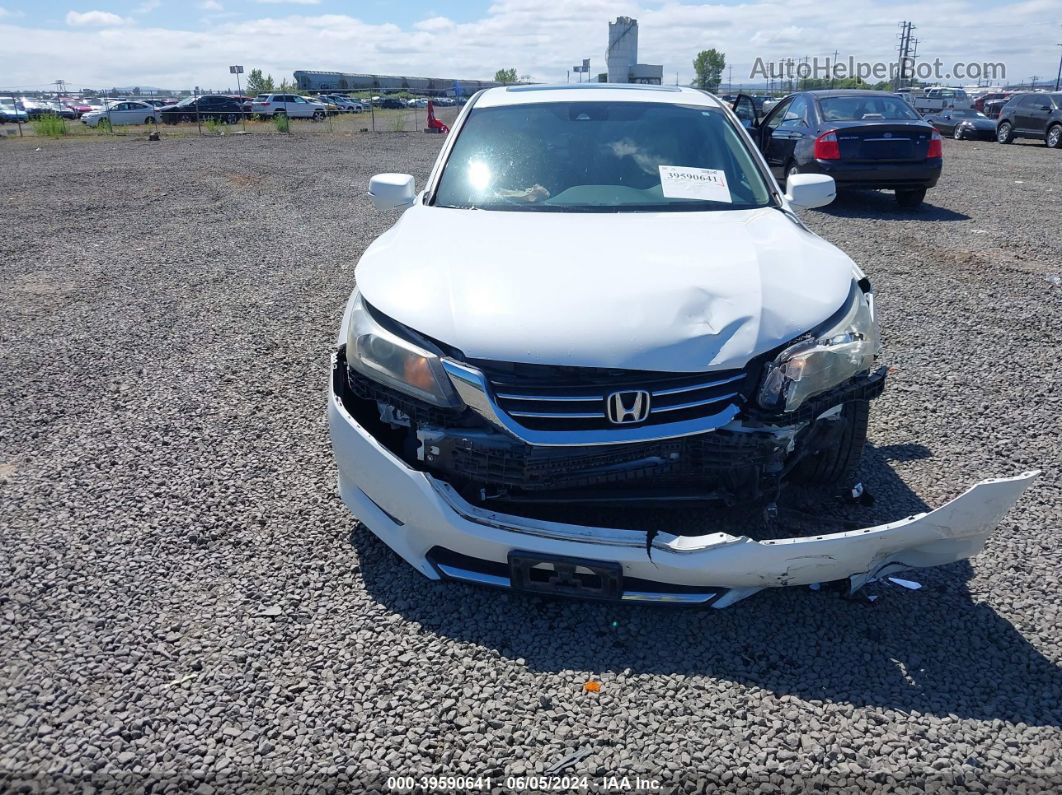 2015 Honda Accord Ex-l White vin: 1HGCR2F86FA131739