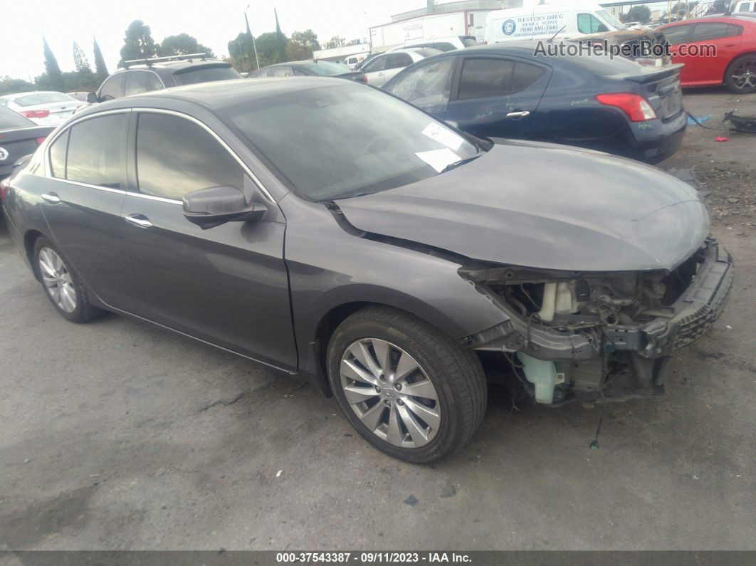 2015 Honda Accord Sedan Ex-l Gray vin: 1HGCR2F86FA136942