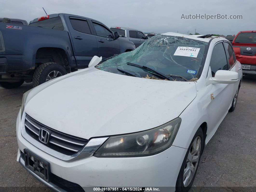 2015 Honda Accord Ex-l White vin: 1HGCR2F86FA155572