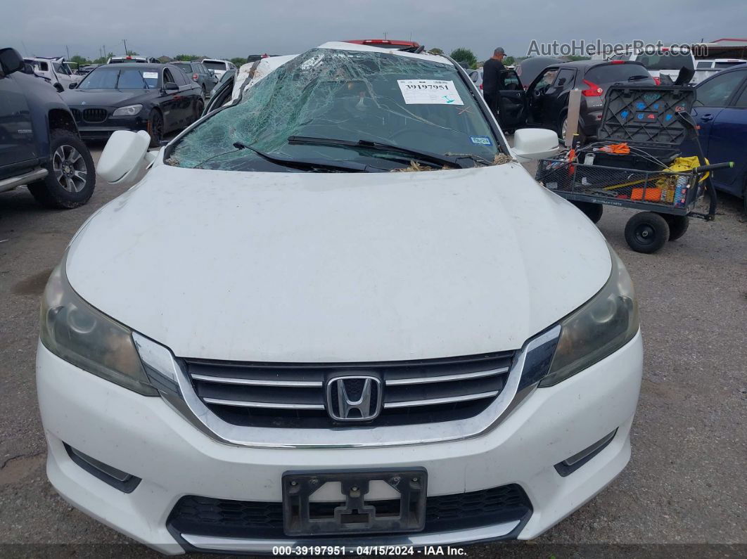 2015 Honda Accord Ex-l White vin: 1HGCR2F86FA155572