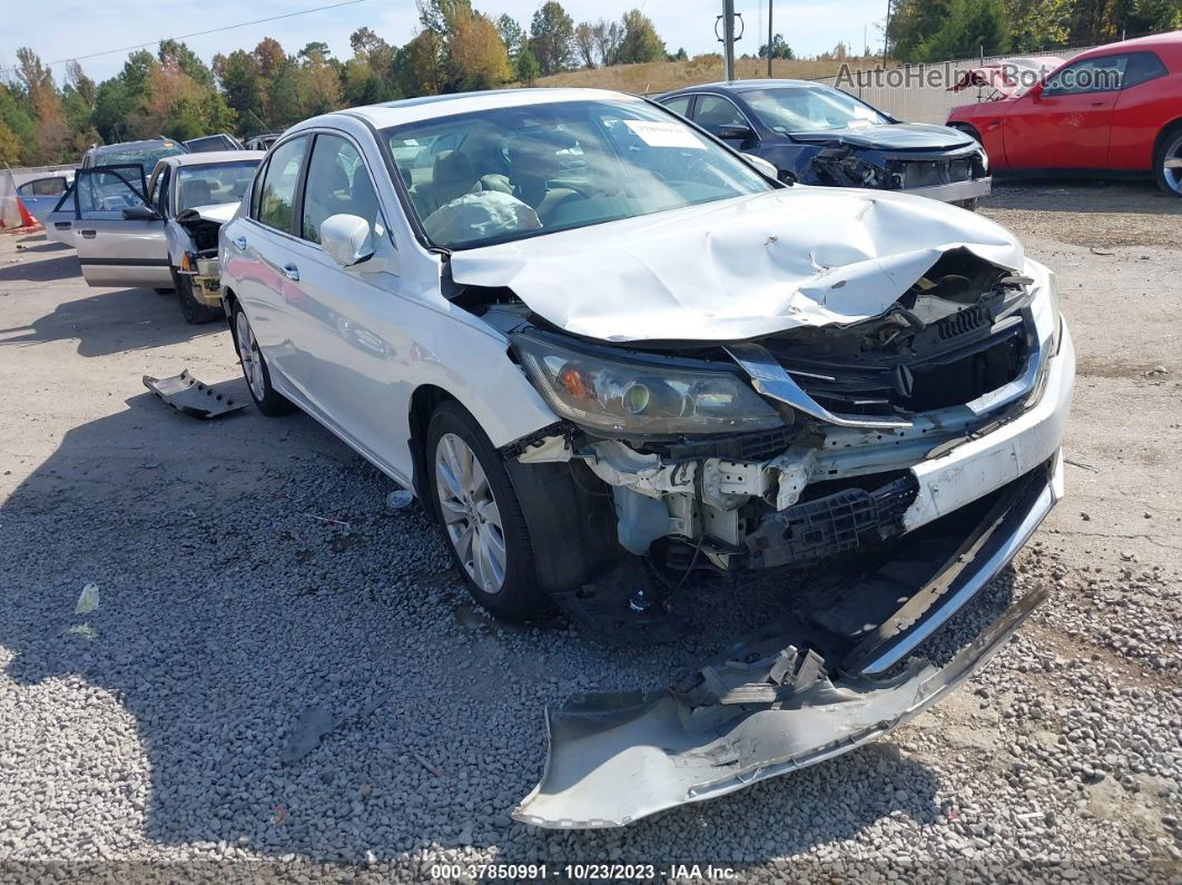 2015 Honda Accord Sedan Ex-l White vin: 1HGCR2F86FA182481