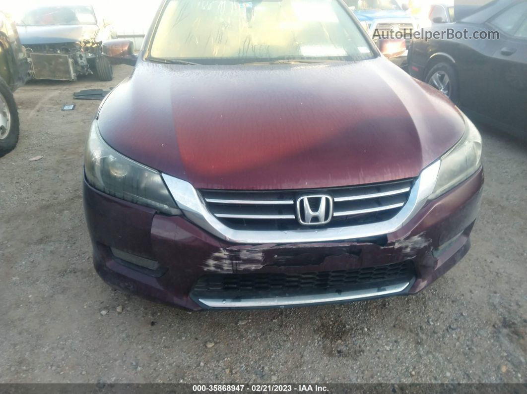 2015 Honda Accord Sedan Ex-l Burgundy vin: 1HGCR2F86FA230898