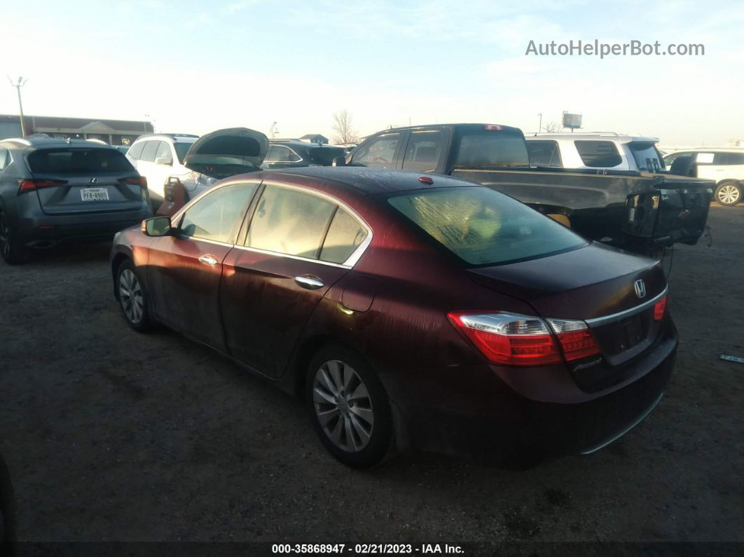 2015 Honda Accord Sedan Ex-l Burgundy vin: 1HGCR2F86FA230898