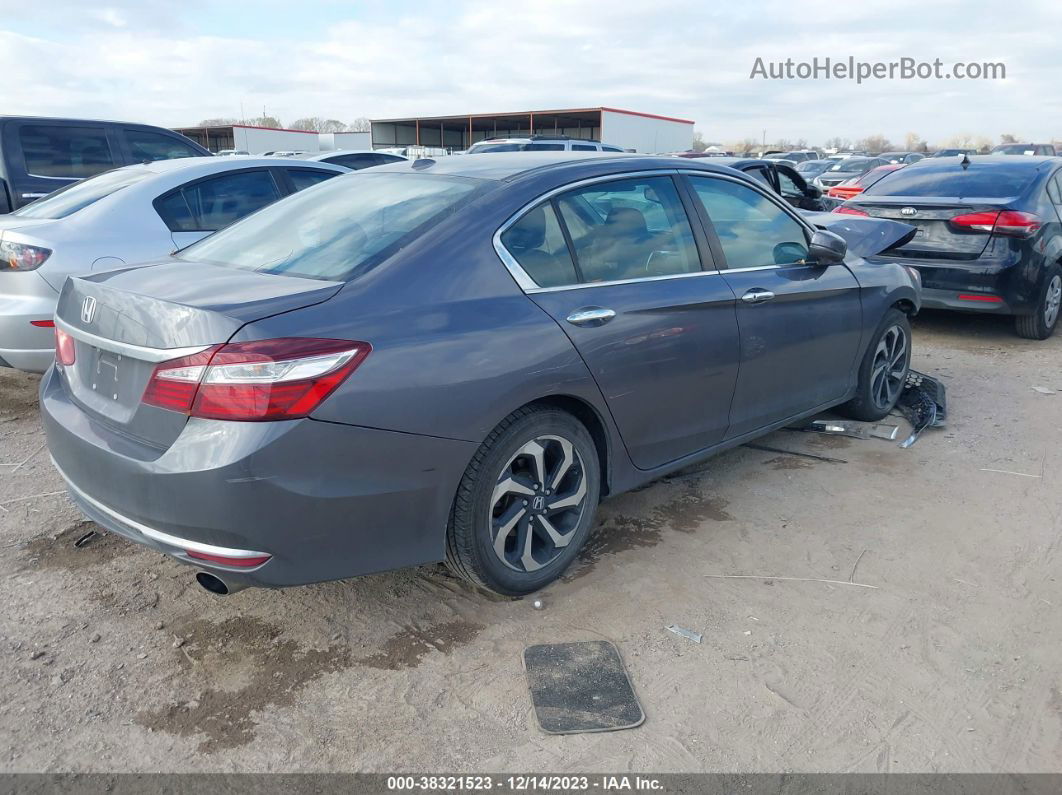 2016 Honda Accord Ex-l Gray vin: 1HGCR2F86GA158294