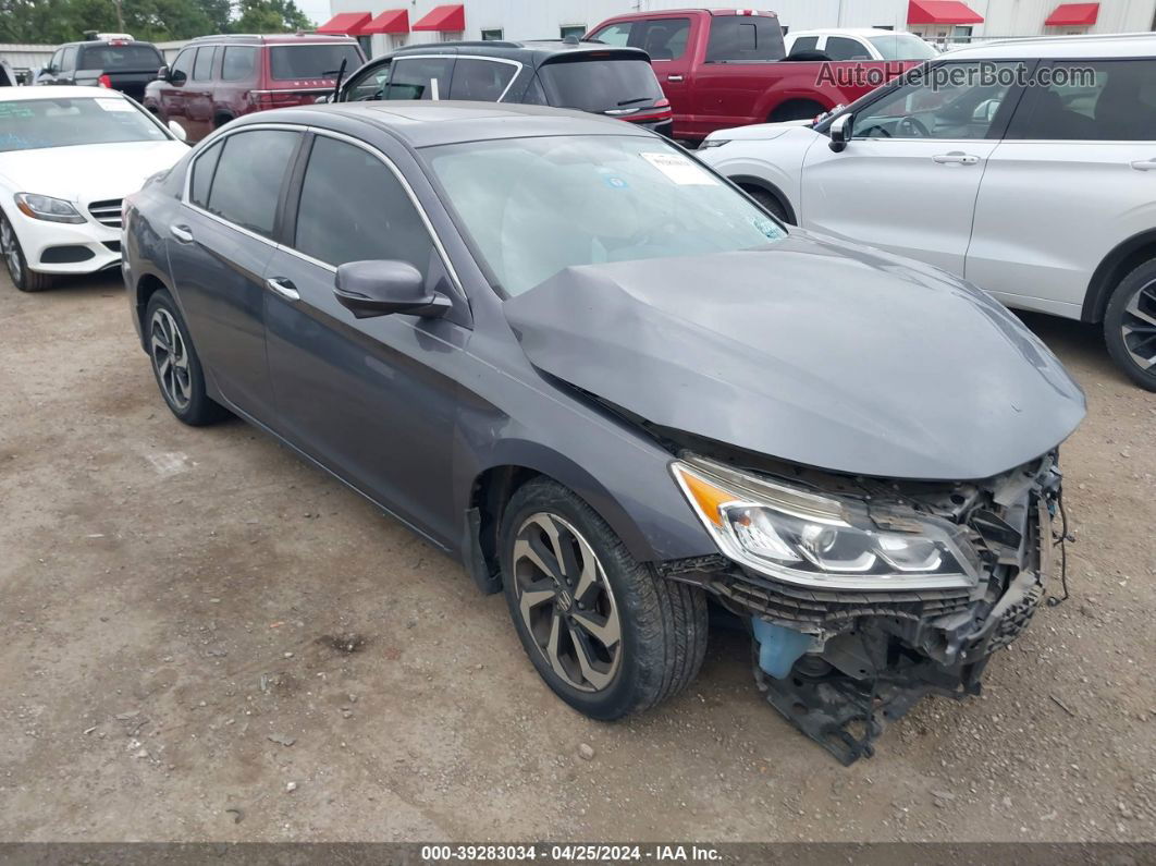 2017 Honda Accord Ex-l Gray vin: 1HGCR2F86HA051523