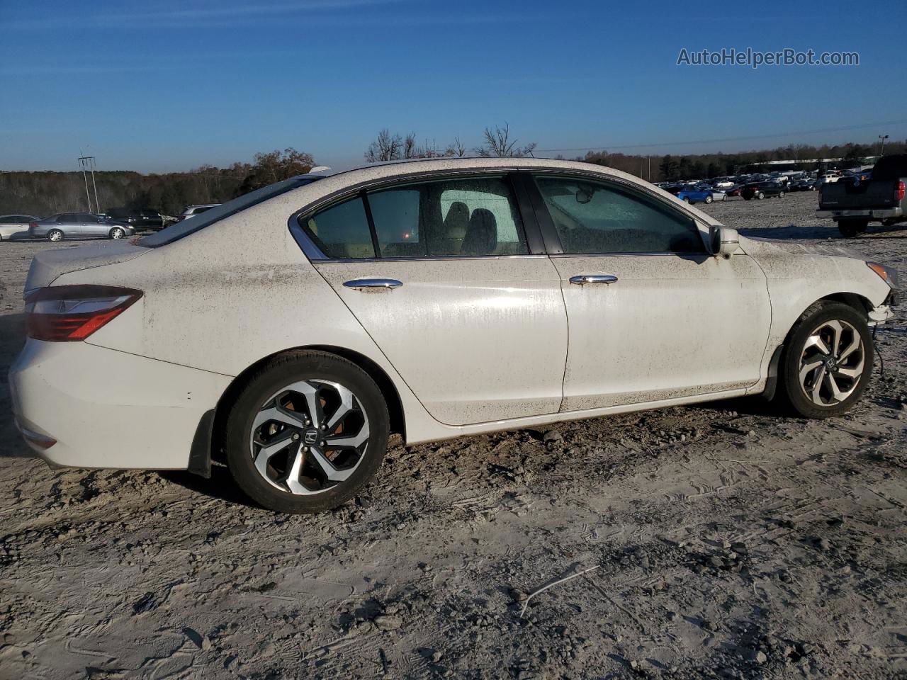 2017 Honda Accord Exl White vin: 1HGCR2F86HA190728